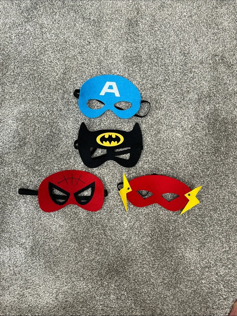 Kids Superhero Cape and Mask Lot - Batman Flash Captain America Dress Up Costume